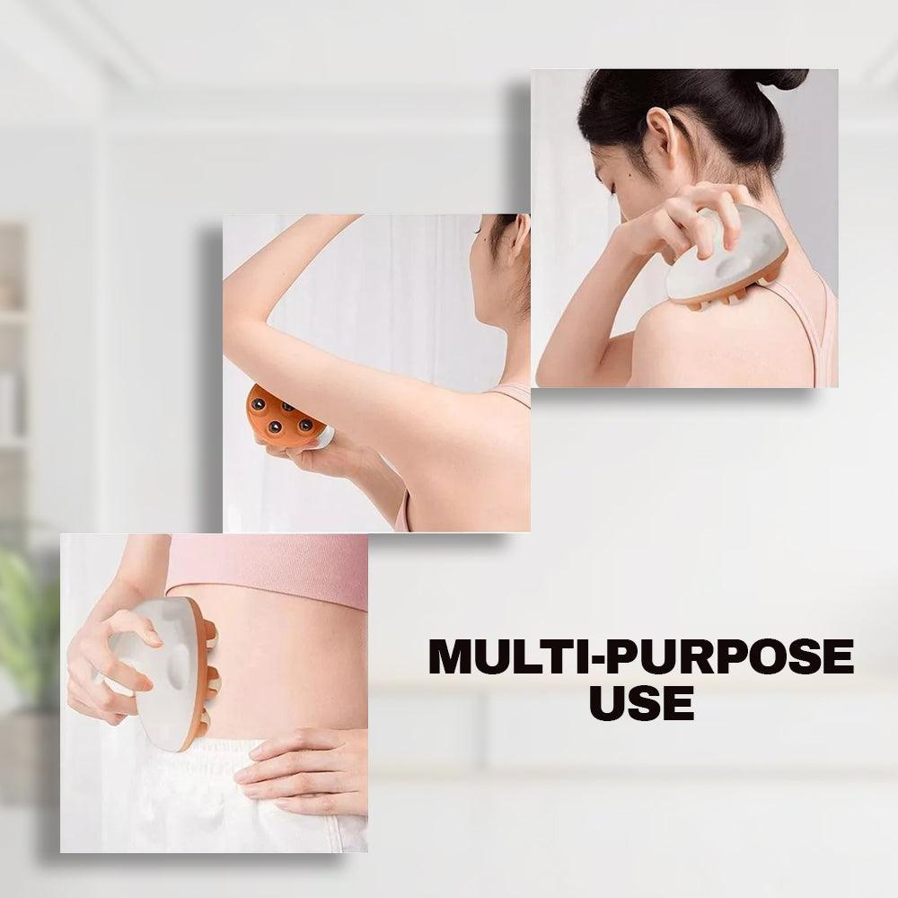 Hand Massage Roller - Muscle Relax 7 Beads Massager Neck Abdomen Roller Ball Meridian Brush Roller Health & Beauty - Tophatter Daily Deals