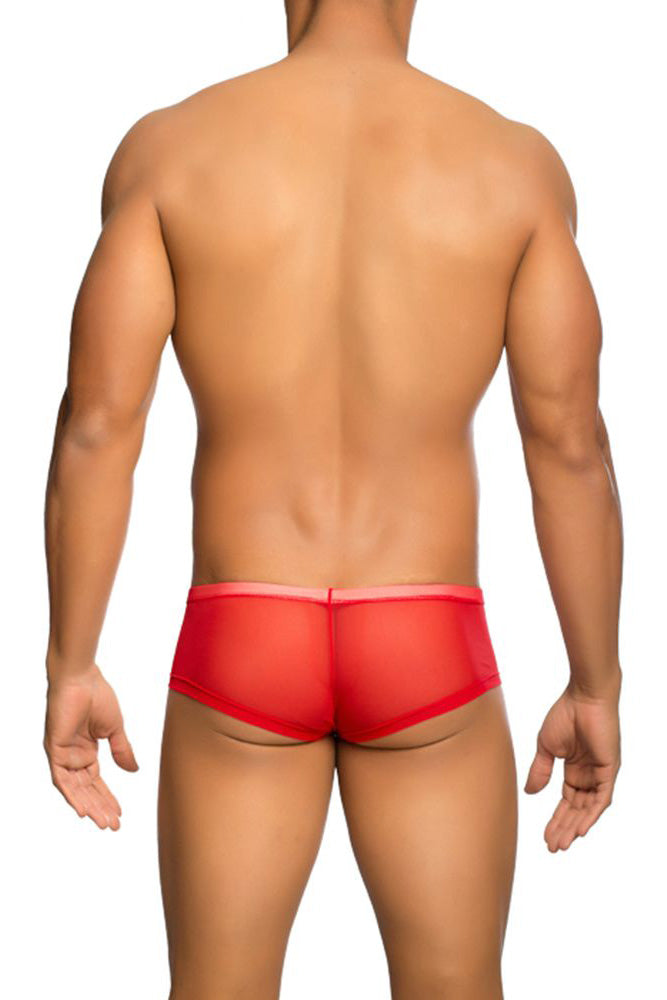 Male Basics - Hip Hugger - Boy Short - Red - MBL04 Lingerie - Tophatter Daily Deals