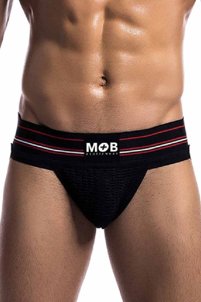 Male Basics - Fetish Classic - Wide Jockstrap - Black - MBL100 - Tophatter Daily Deals