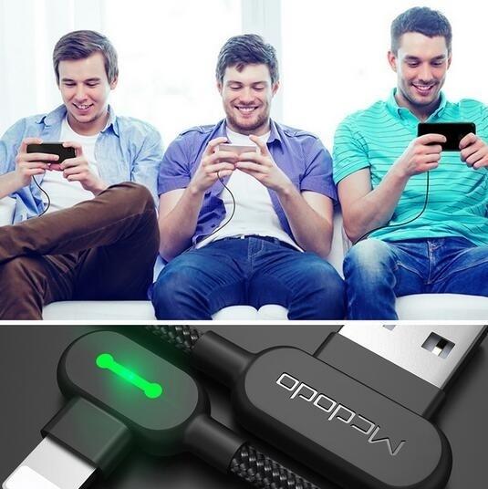 Mcdodo Charging Cord Nylon USB Cable Type-C for iPhone Apple Charging Cable - Tophatter Daily Deals