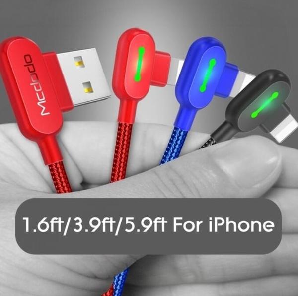 Mcdodo Charging Cord Nylon USB Cable Type-C for iPhone Apple Charging Cable - Tophatter Daily Deals