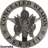 Marshal Style Concealed Weapon Permit Badge Set - Tophatter's Weapons'N'Deals Badges - Tophatter Daily Deals