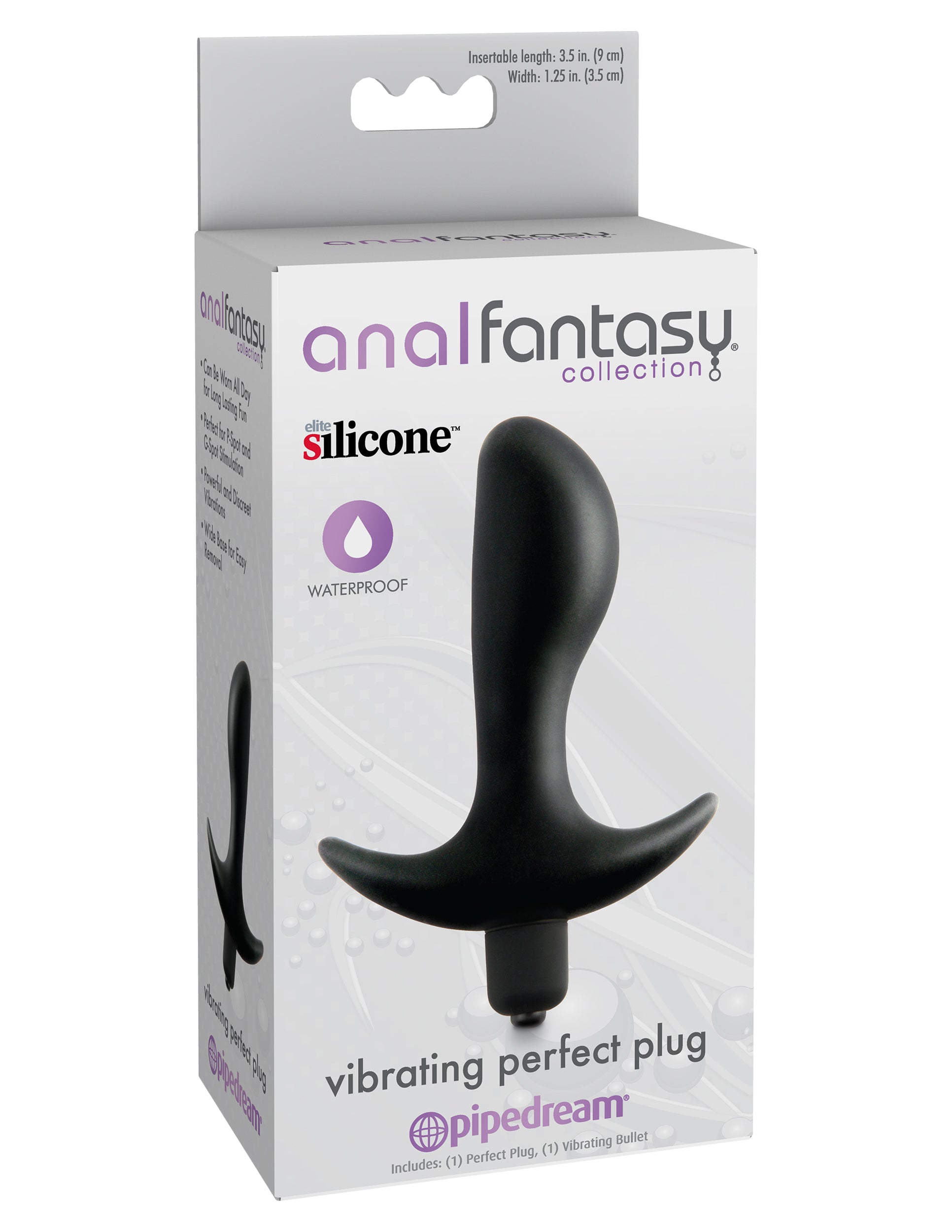 Anal Fantasy Collection Vibrating Perfect Plug 9 Cm 3.5 Inches > Anal Range > Prostate Plugs - Tophatter Daily Deals