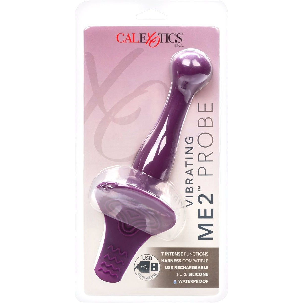 ME2 Vibrating Strap-On Ready Probe in Purple Vibrating Strap-On Probe - Tophatter Daily Deals
