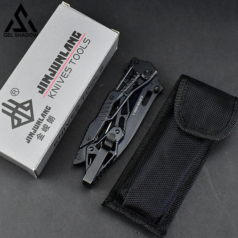 Mechanical Armor Magic Folding Knife-GS32 Black Pocket Knives - Tophatter Daily Deals