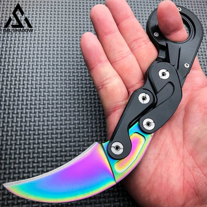 Mechanical folding Karambit Knife-GS41 Pocket Knives - Tophatter Daily Deals