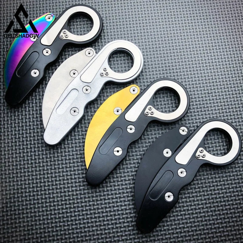 Mechanical folding Karambit Knife-GS41 Pocket Knives - Tophatter Daily Deals