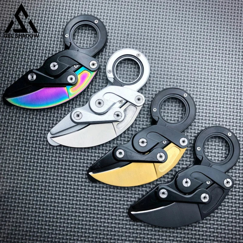 Mechanical folding Karambit Knife-GS41 Pocket Knives - Tophatter Daily Deals