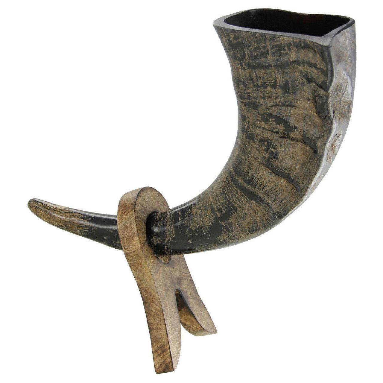 Natural Mango Wood Drinking Horn Rack historical period - Tophatter Daily Deals
