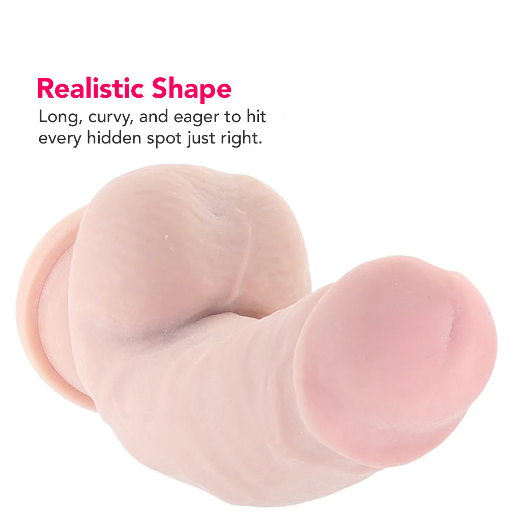 Dr. Skin Plus 7 Inch Girthy Poseable Dildo in Vanilla Dildo Sex Toys > Realistic Dildos - Tophatter Daily Deals