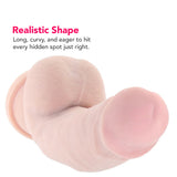 Dr. Skin Plus 7 Inch Girthy Poseable Dildo in Vanilla Dildo Sex Toys > Realistic Dildos - Tophatter Daily Deals