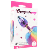 Gemsations 3 Inch Bunny Tail Butt Plug in Rainbow Anal Sex Toys > Butt Plugs - Tophatter Daily Deals