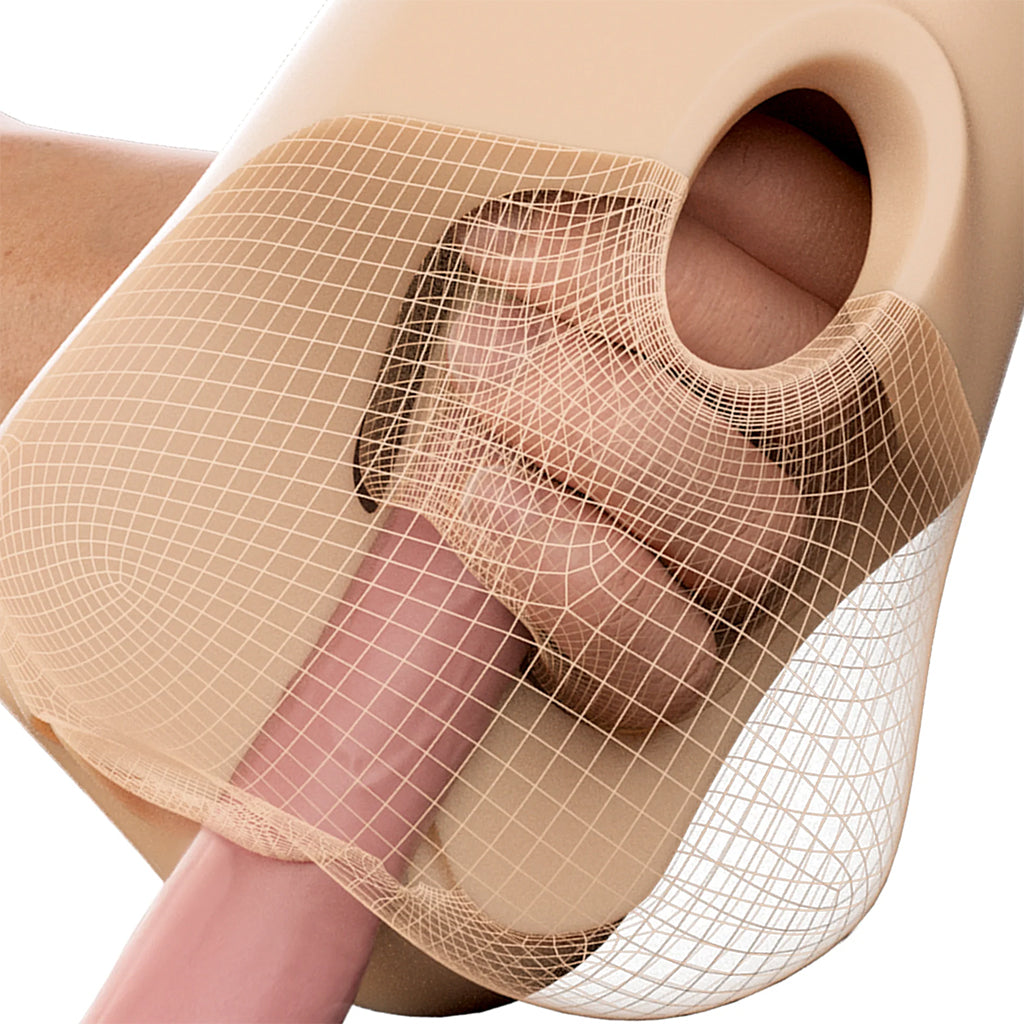 PDX Double Pounder Vibrating Squeeze Stroker in Light Male Masturbators > Pocket Strokers - Tophatter Daily Deals