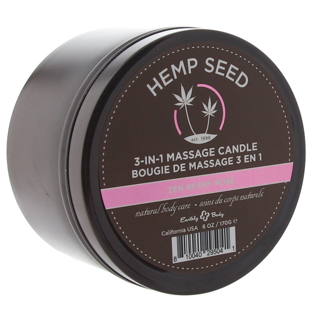 3-in-1 Massage Candle 6oz/170g in Zen Berry Rose Sensual Love > Massage Candles - Tophatter Daily Deals