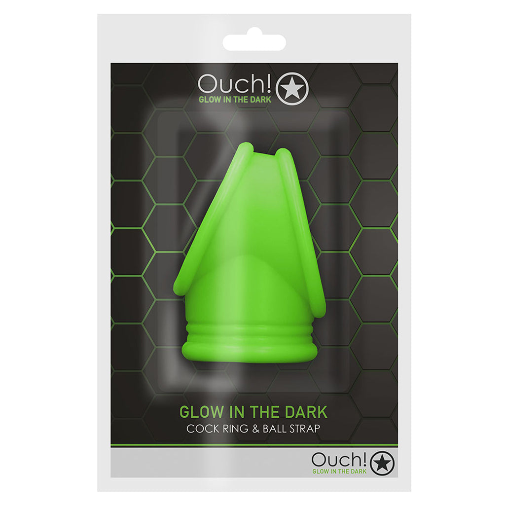 Ouch! Glow In The Dark Cock & Ball Strap Cock Rings - Tophatter Daily Deals