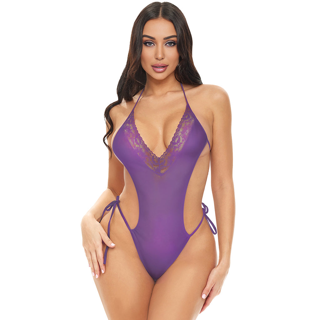 Lilac Lace Bodysuit - Tophatter's Adult Sex Toys Online Lingerie > Lingerie - Tophatter Daily Deals