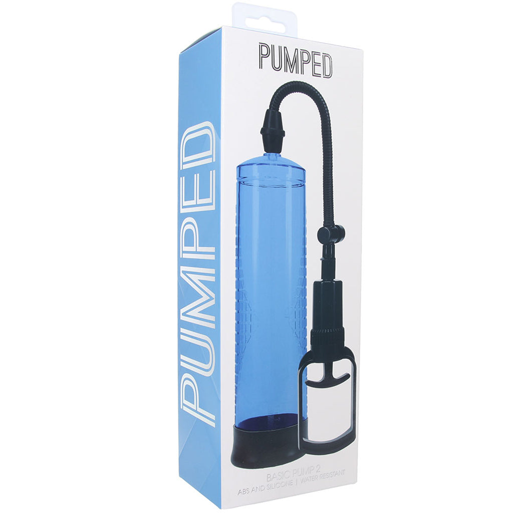 Pumped Basic Pump 2 in Blue - Tophatter's Adult Sex Toys Online Male Enhancement > Penis Pumps - Tophatter Daily Deals
