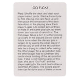 Go F*ck Card Game Sensual Love > Games - Tophatter Daily Deals