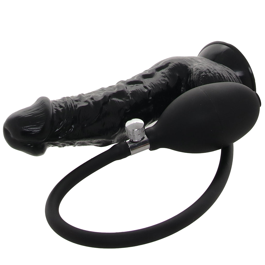 Size Up 6 Inch Inflatable Dildo with Balls Dildo Sex Toys > Realistic Dildos - Tophatter Daily Deals