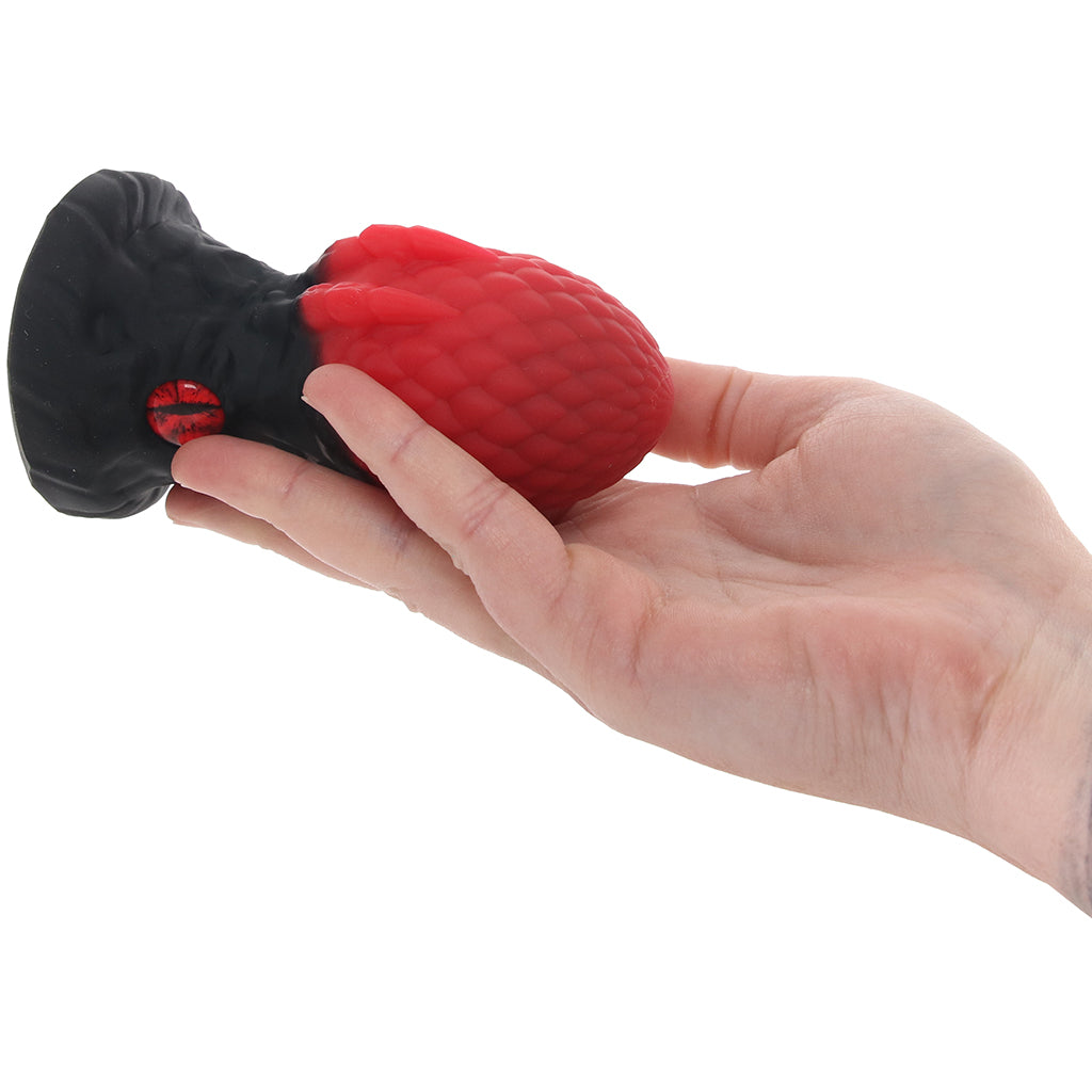Creature Cocks Eye of the Dragon Silicone Plug in Red - Tophatter's Adult Sex Toys Online Anal Sex Toys > Butt Plugs - Tophatter Daily Deals