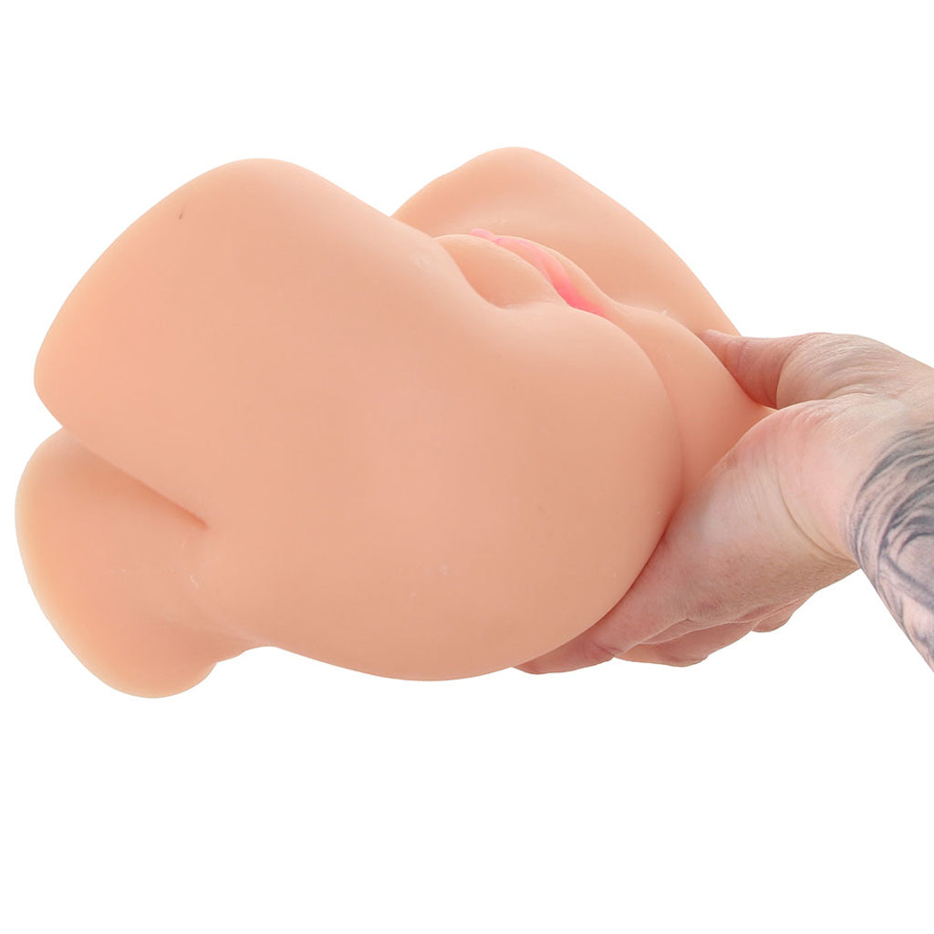 PDX Elite Shake That Ass Vibrating Masturbator in Light - Tophatter's Adult Sex Toys Online Male Masturbators > Realistic Butts - Tophatter Daily Deals
