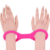 Sex & Mischief Hot Pink Silicone Cuffs in Small Bondage and Fetish > Wrist and Ankle Cuffs - Tophatter Daily Deals