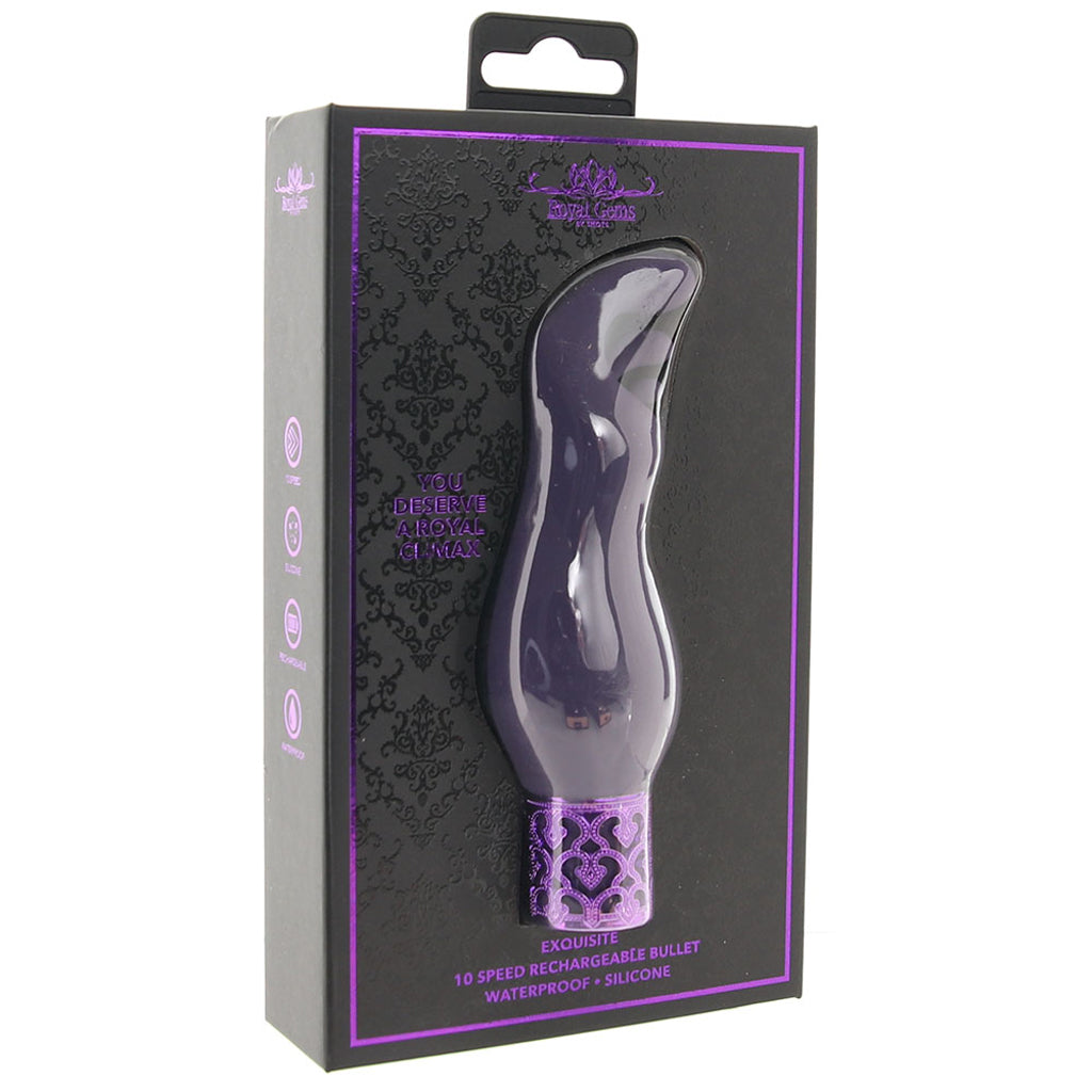 Royal Gems Exquisite Bullet Vibe in Purple Vibrators > Bullet and Egg Vibrators - Tophatter Daily Deals