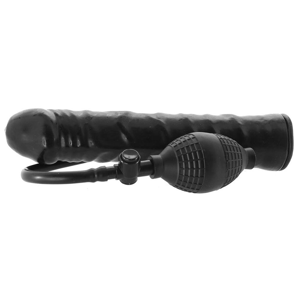 Inflatable Stud 9.5 Inch Dildo in Black - Tophatter's Adult Products Dildo Sex Toys > Realistic Dildos - Tophatter Daily Deals