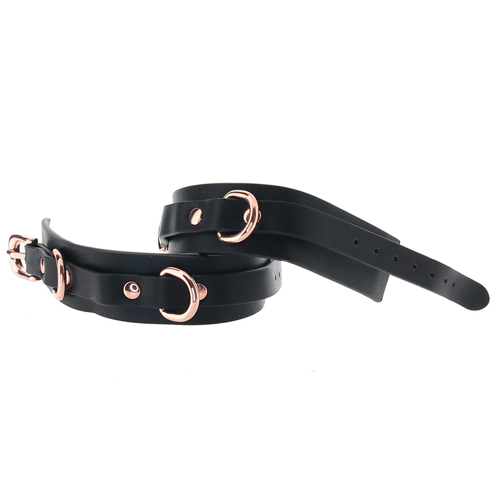 Bondage Couture Ankle Cuffs in Rose Gold Bondage and Fetish > Wrist and Ankle Cuffs - Tophatter Daily Deals