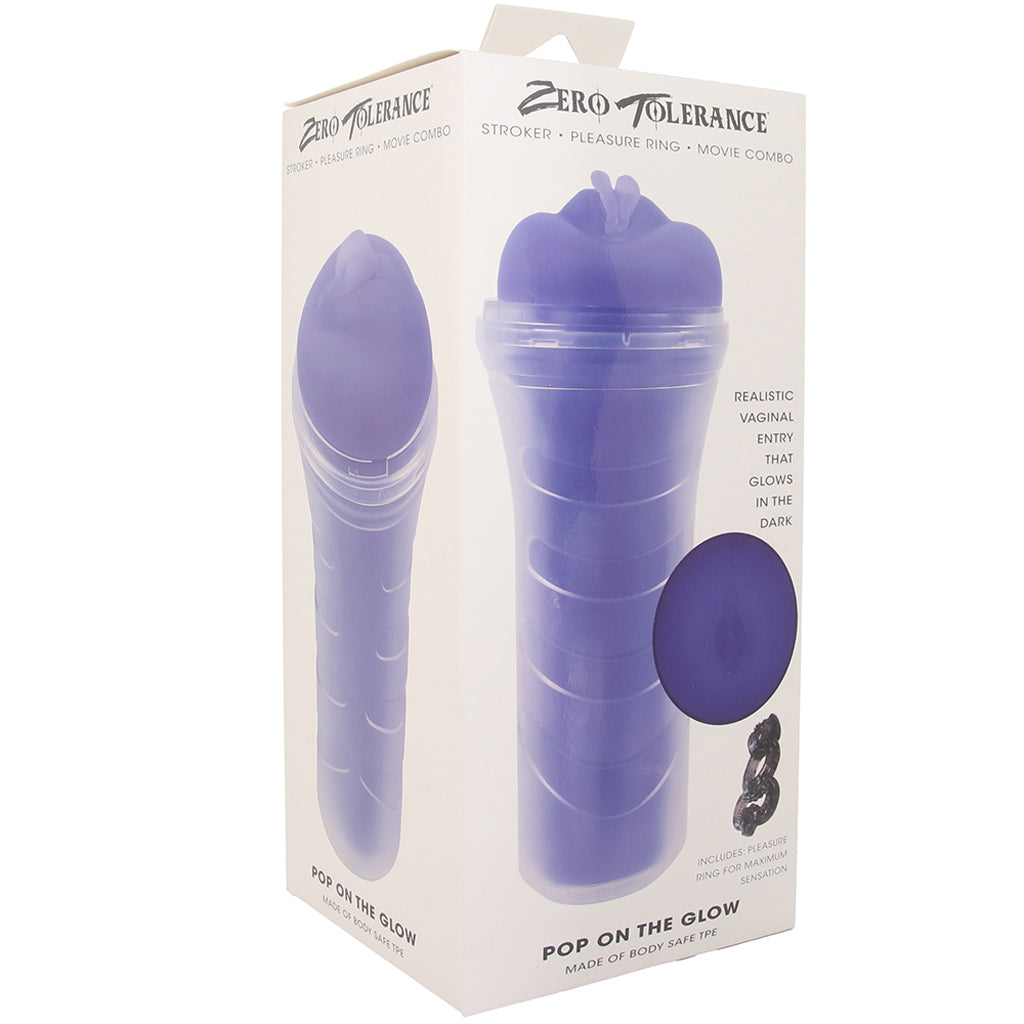 Zero Tolerance Pop On The Glow Stroker - Tophatter's Adult Sex Toys Online Male Masturbators > Self-Contained Strokers - Tophatter Daily Deals