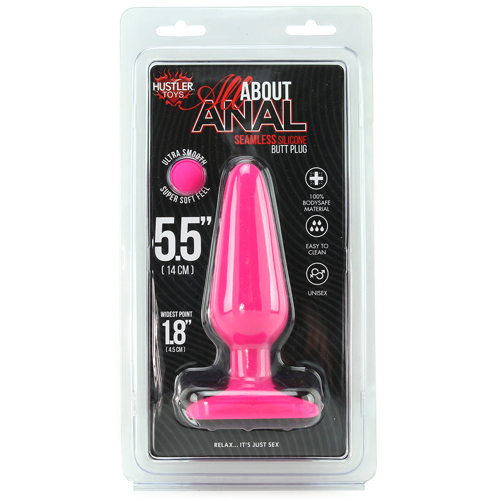 All About Anal Seamless Silicone 5.5 Inch Butt Plug in Hot - Tophatter's Adult Sex Toys Online Anal Sex Toys > Butt Plugs - Tophatter Daily Deals