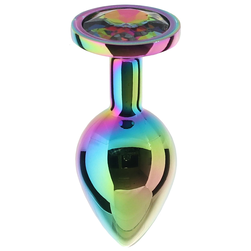 Rear Assets Round Gem Metal Plug Kit in Rainbow Anal Sex Toys > Butt Plugs - Tophatter Daily Deals