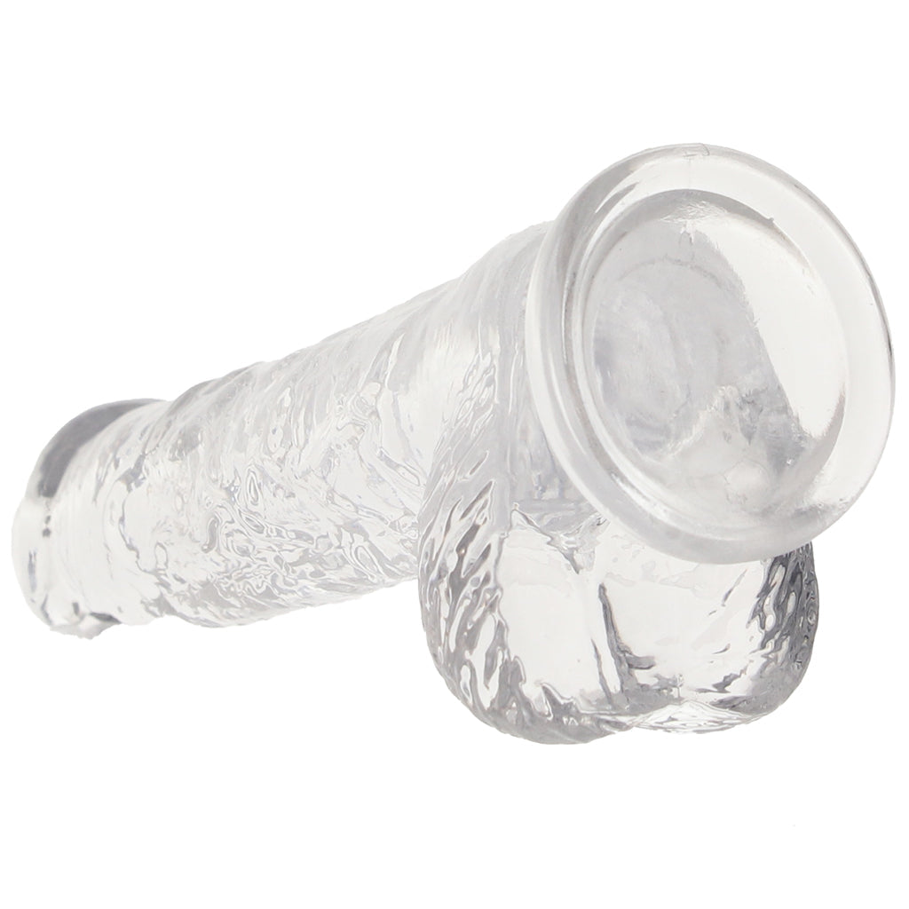 RealRock 5 Inch Realistic Ballsy Dildo in Crystal Clear Dildo Sex Toys > Realistic Dildos - Tophatter Daily Deals