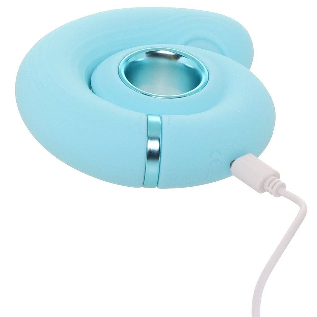 Loveline Tic-Tac Tapping Swirl Vibe in Blue Vibrators > G-Spot Vibrators - Tophatter Daily Deals