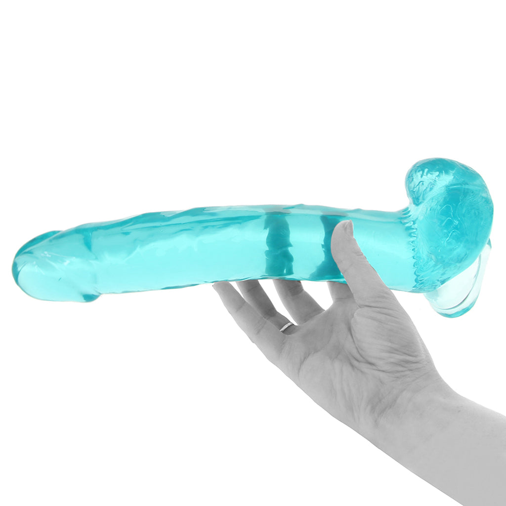 Size Queen 10 Inch Jelly Dildo in Teal Dildo Sex Toys > Realistic Dildos - Tophatter Daily Deals