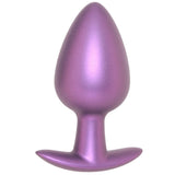 Ouch! Smooth Silicone 3.5 Inch Butt Plug in Metallic Purple Anal Sex Toys > Butt Plugs - Tophatter Daily Deals