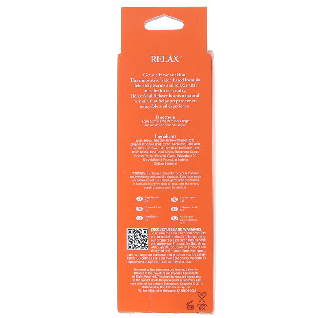 Relax Anal Relaxer in 2oz/56g Lubes and Lotions > Water Based Sex Lubes - Tophatter Daily Deals