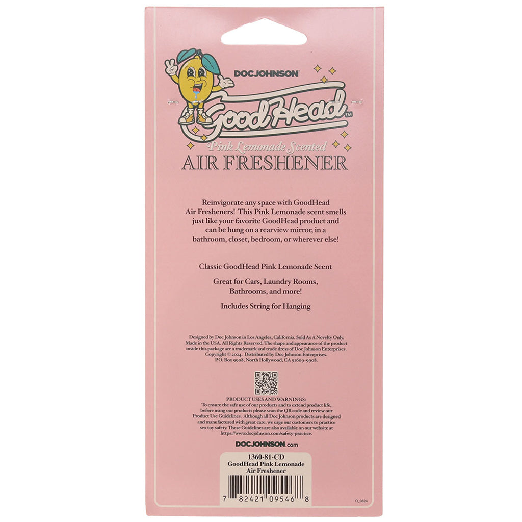 GoodHead Air Freshener in Pink Lemonade Novelties 'n Parties - Tophatter Daily Deals