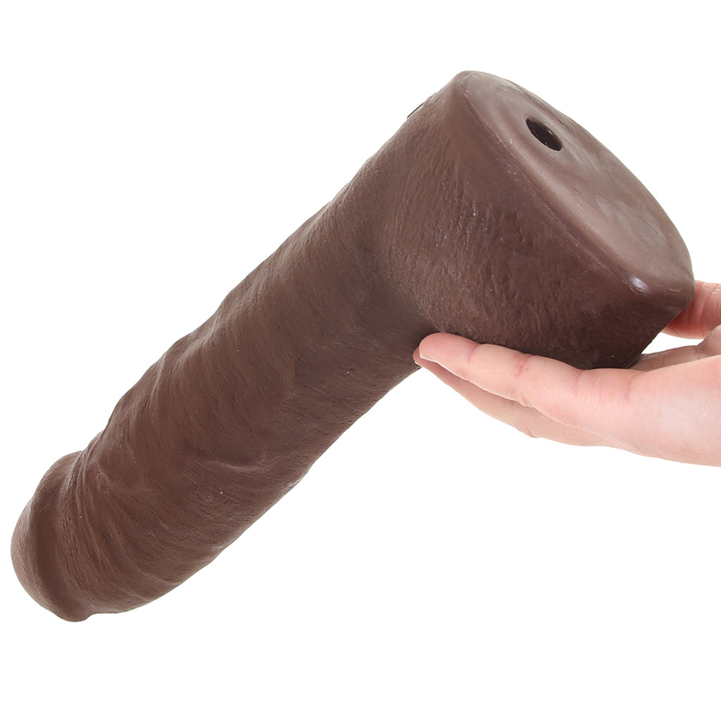 The Realistic Hung 12 Inch Cock with Balls in Chocolate - Tophatter's Adult Sex Toys Online Dildo Sex Toys > Realistic Dildos - Tophatter Daily Deals