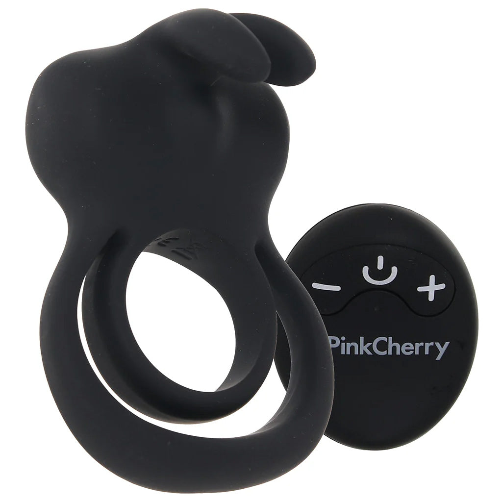 PinkCherry Remote Vibrating Rabbit Cock Ring Cock Rings - Tophatter Daily Deals