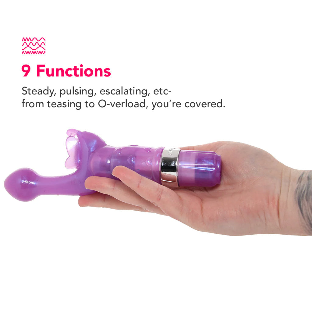 Platinum Edition Butterfly Kiss Vibe in Purple - Tophatter's Adult Sex Toys Online Vibrators > G-Spot Vibrators - Tophatter Daily Deals
