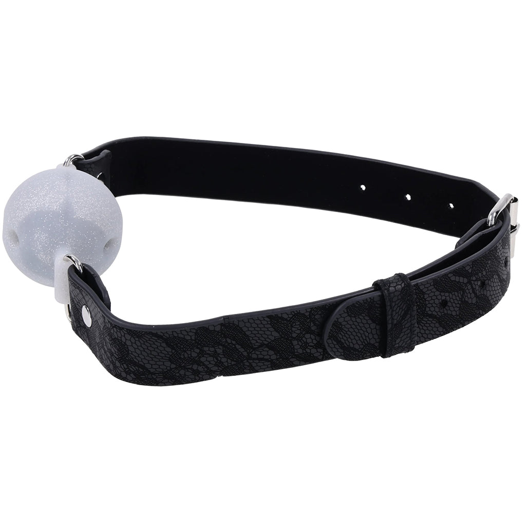 Sex & Mischief Lace Silicone Breathable Ball Gag Bondage and Fetish > Ball Gags & Mouth Restraints - Tophatter Daily Deals