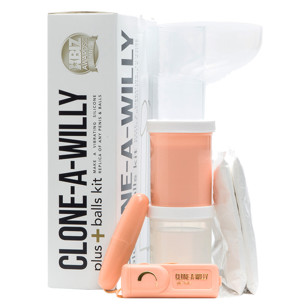 Clone-A-Willy & Balls Vibe Kit in Light Skin Tone - Tophatter's Adult Products Dildo Sex Toys > Realistic Dildos - Tophatter Daily Deals