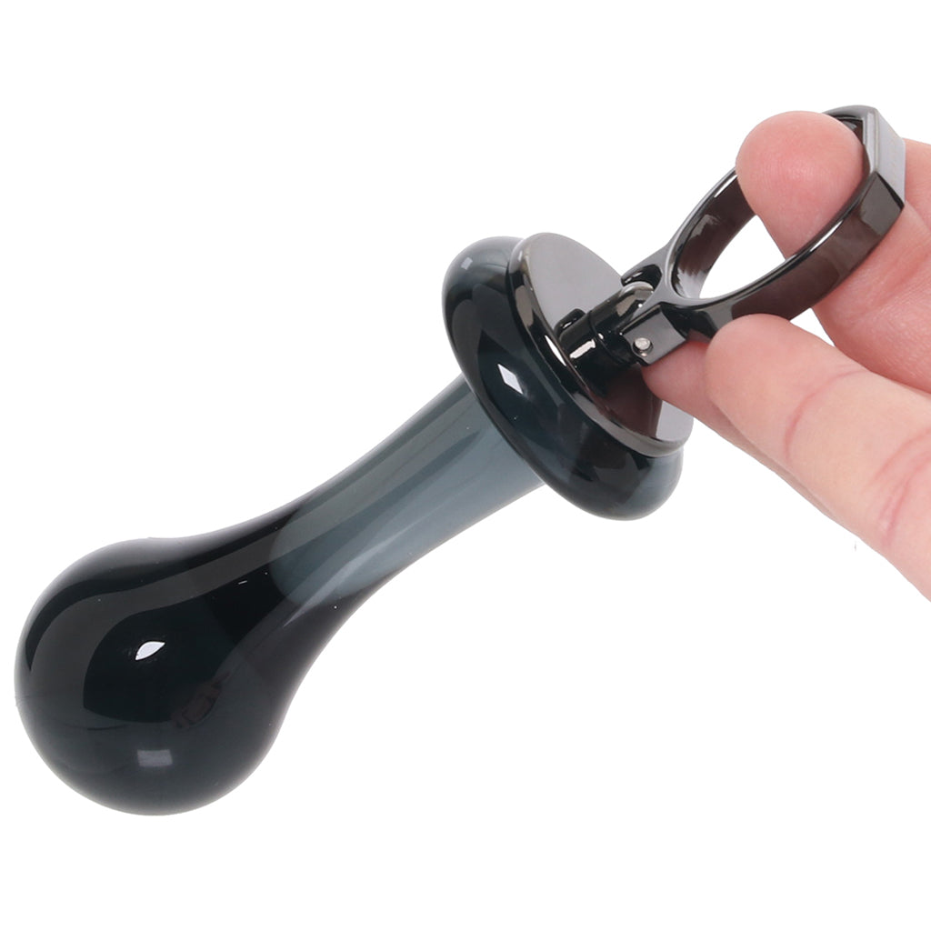 Gender X Blow Pop Glass Plug in Black Anal Sex Toys > Butt Plugs - Tophatter Daily Deals