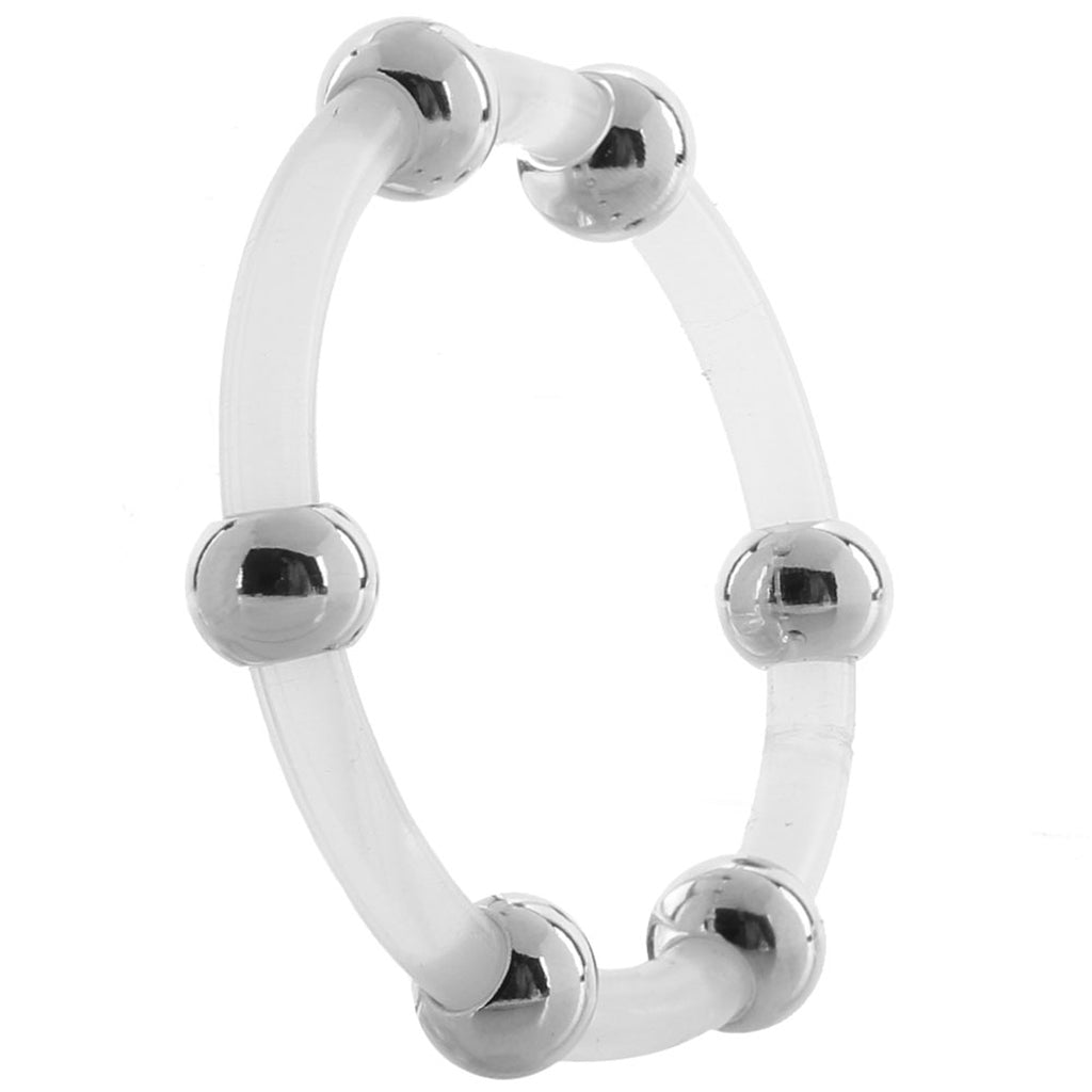 XL Steel Beaded Silicone Rings Cock Rings - Tophatter Daily Deals