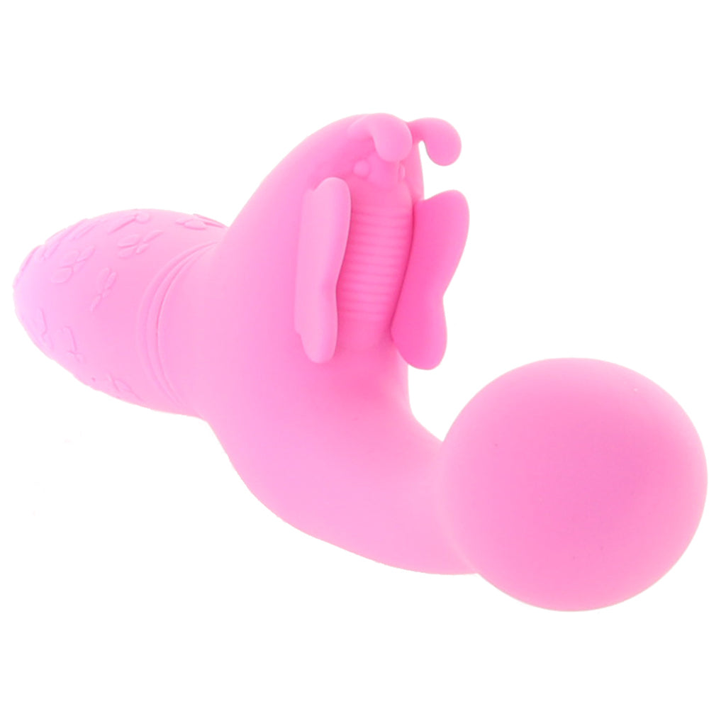 Rechargeable Butterfly Kiss Vibrator in Pink Vibrators > G-Spot Vibrators - Tophatter Daily Deals