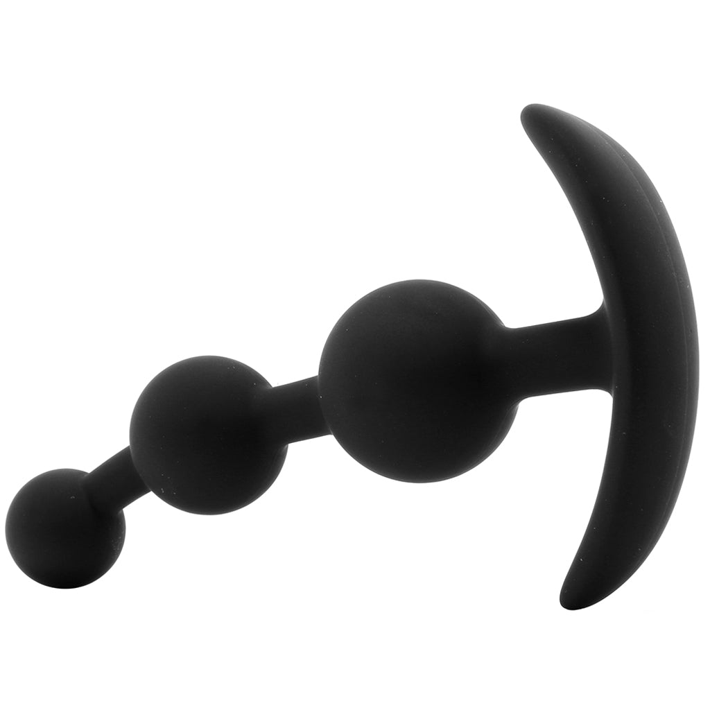 Luxe Be Me 3 Silicone Anal Beads in Black - Tophatter's Adult Products Anal Sex Toys > Anal Beads - Tophatter Daily Deals