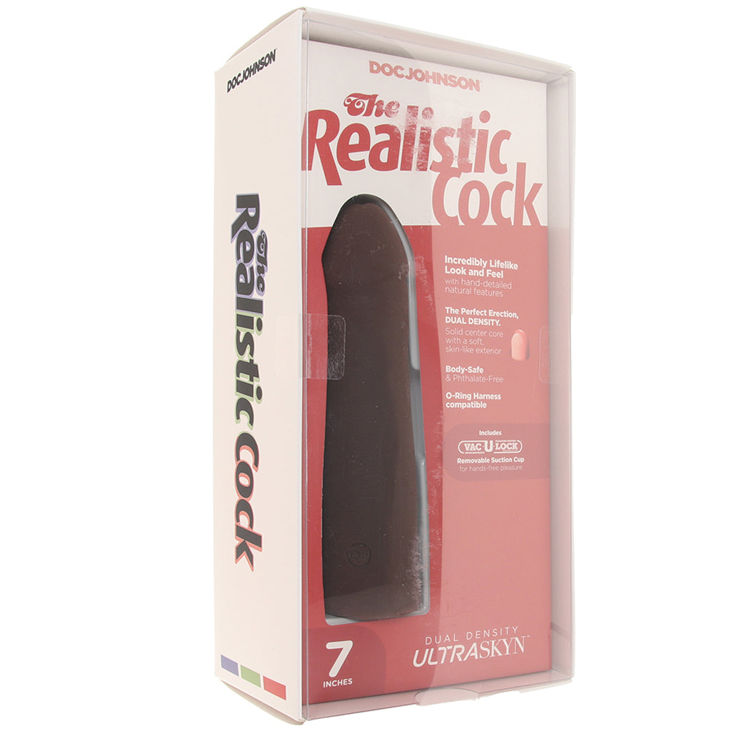 The Realistic 7 Inch Cock in Chocolate Dildo Sex Toys > Realistic Dildos - Tophatter Daily Deals