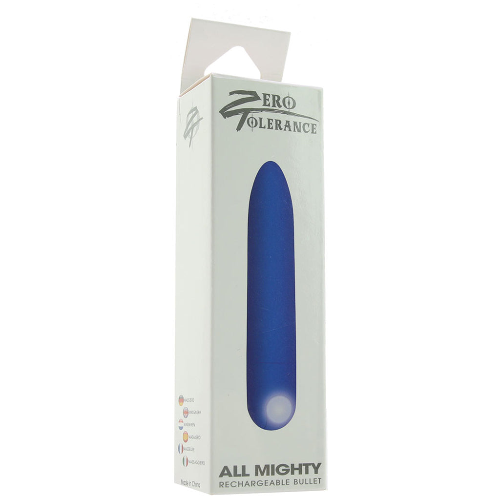 Zero Tolerance All Mighty Bullet Vibe in Cobalt Blue - Tophatter's Adult Products Vibrators > Bullet and Egg Vibrators - Tophatter Daily Deals