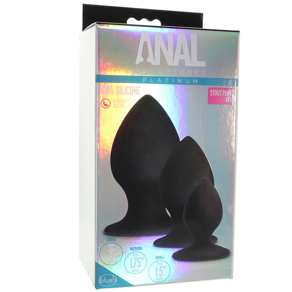 Anal Adventures Platinum Stout Plug Kit Anal Sex Toys > Butt Plugs - Tophatter Daily Deals